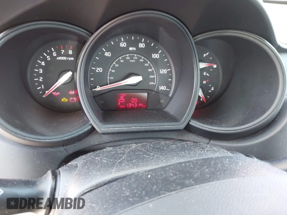 2014 Kia Rio LX with VIN KNADM4A32E6334330, listed as a IAAI auction lot 42239542 with 134,314 mi miles and . Bid and sale history available at DreamBid. Image 7.