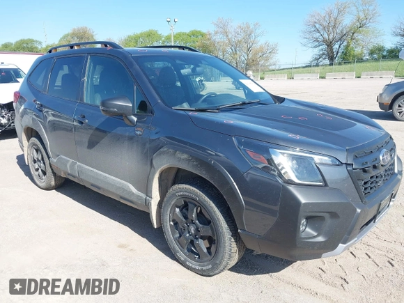 2024 Subaru Forester Wilderness with VIN JF2SKAJC3RH519044, listed as a IAAI auction lot 42138586 with 9,342 mi miles and . Bid and sale history available at DreamBid. Image 1.