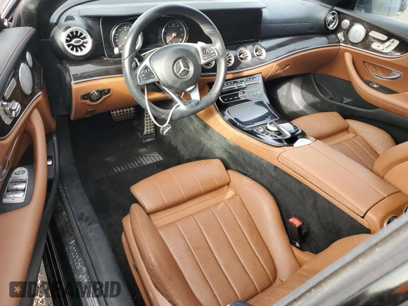 2018 Mercedes-Benz E-Class E 400 with VIN WDD1K6FB8JF046433, listed as a Copart auction lot 46194865 with 0 mi miles and Salvage Title. Bid and sale history available at carsss.com. Image 8.