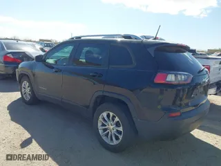 2020 Jeep Cherokee Latitude with VIN 1C4PJLCB9LD596491, listed as a IAAI auction lot 41809481 with 77,416 mi miles. Bid and sale history available at carsss.com. Image 3.