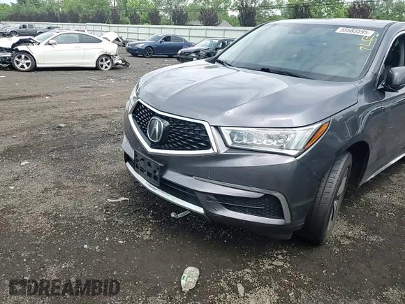 2018 Acura MDX with VIN 5J8YD4H36JL020199, listed as a Copart auction lot 58583595 with 112,602 mi miles and Salvage title. Bid and sale history available at DreamBid. Image 13.