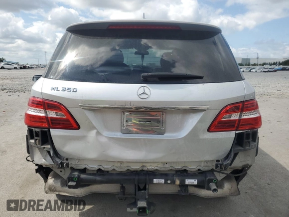 2015 Mercedes-Benz M ML 350 with VIN 4JGDA5JB7FA527043, listed as a Copart auction lot 55034065 with 90,473 mi miles and Salvage Title. Bid and sale history available at carsss.com. Image 6.