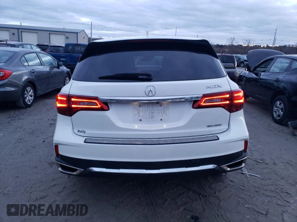 2018 Acura MDX with VIN 5J8YD4H3XJL026054, listed as a Copart auction lot 85116854 with 83,446 mi miles and Salvage Title. Bid and sale history available at DreamBid. Image 6.