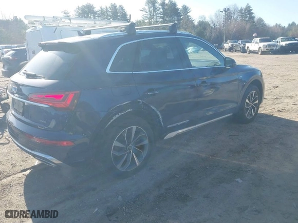 2022 Audi Q5 S line Premium with VIN WA1GAAFY2N2061600, listed as a IAAI auction lot 41823590 with 18,963 mi miles. Bid and sale history available at carsss.com. Image 4.