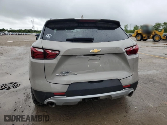 2021 Chevrolet Blazer LT with VIN 3GNKBHRS9MS532455, listed as a Copart auction lot 59397855 with Not provided miles and Salvage title. Bid and sale history available at DreamBid. Image 6.