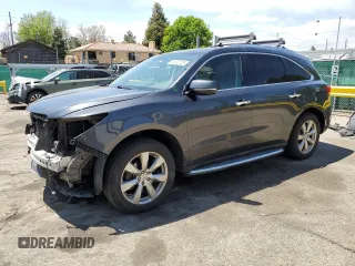 2014 Acura MDX Advance with VIN 5FRYD4H84EB044244, listed as a Copart auction lot 58200125 with 97,058 mi miles and Salvage title. Bid and sale history available at DreamBid. Image 1.