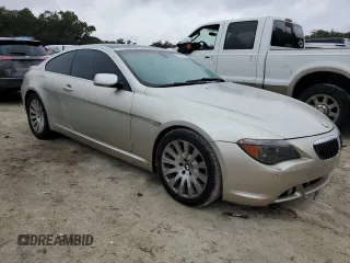 2004 BMW 6 Series 645Ci with VIN WBAEH73434B189062, listed as a Copart auction lot 83953034 with 122,862 mi miles and Salvage Title. Bid and sale history available at carsss.com. Image 4.