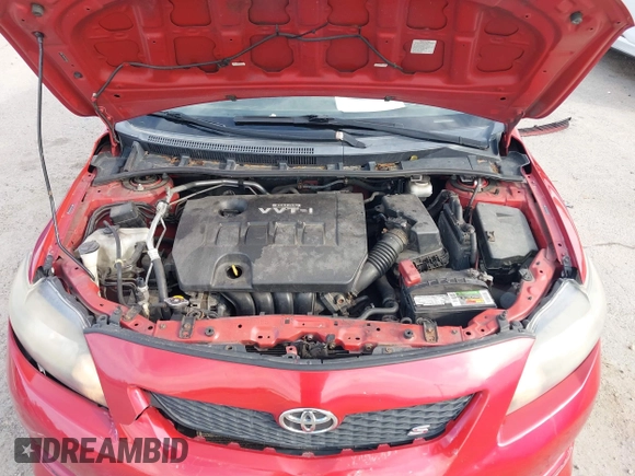 2009 Toyota Corolla with VIN 2T1BU40E89C009936, listed as a IAAI auction lot 41826017 with 217,146 mi miles. Bid and sale history available at carsss.com. Image 10.