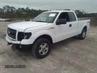 2014 Ford F-150 XL with VIN 1FTFX1EFXEKE16495, listed as a IAAI auction lot 41077199 with 206,212 mi miles. Bid and sale history available at carsss.com. Image 2.
