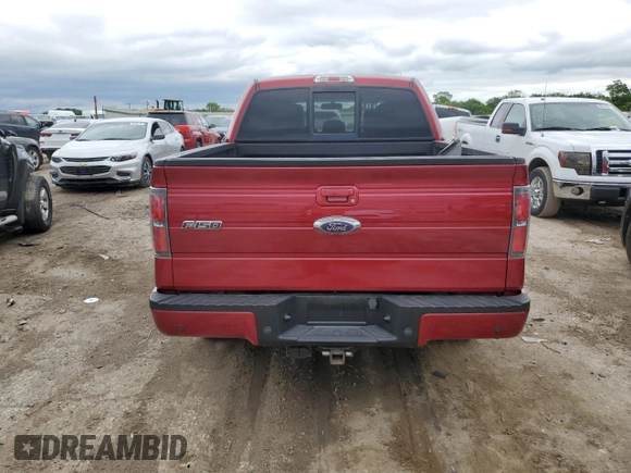 2013 Ford F-150 XL with VIN 1FTFW1ET2DFA67705, listed as a Copart auction lot 58591525 with 168,415 mi miles and Salvage title. Bid and sale history available at DreamBid. Image 6.