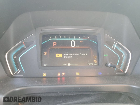 2018 Honda Odyssey EX-L with VIN 5FNRL6H76JB010103, listed as a Copart auction lot 52965965 with 129,837 mi miles and Salvage Title. Bid and sale history available at carsss.com. Image 9.