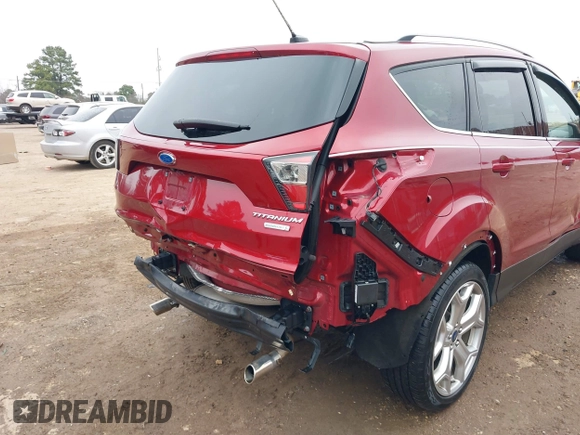 2017 Ford Escape Titanium with VIN 1FMCU0J94HUB01914, listed as a IAAI auction lot 41509707 with 55,827 mi miles. Bid and sale history available at carsss.com. Image 6.
