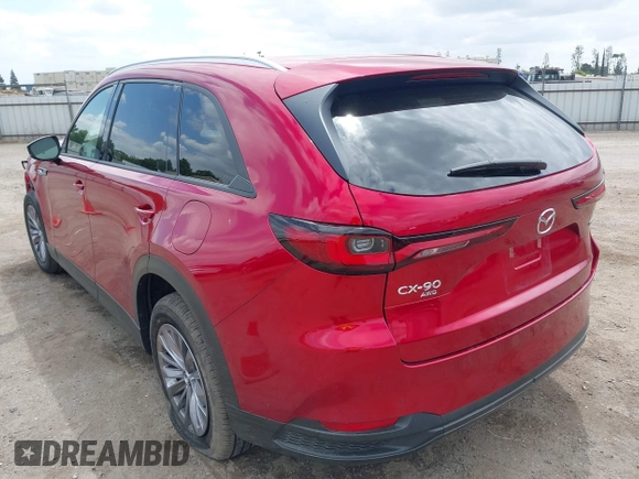 2025 Mazda CX-90 Preferred z VIN JM3KKBHD9S1208744, wystawiony jako IAAI lot #42019049 z przebiegiem 4 663 mil mil oraz . Historia ofert i sprzedaży dostępna na DreamBid. Obrazek 3.