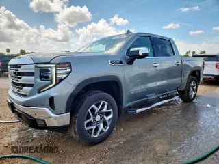 2023 GMC Sierra 1500 SLT с VIN 3GTUUDED4PG187757, выставлен на аукционе Copart как лот 63832815 с пробегом 73 500 миль миль и Списание • Salvage title. История ставок и продаж доступна на DreamBid. Изображение 1.