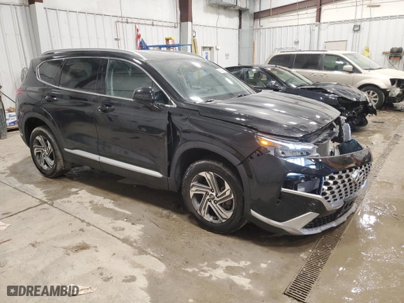 2021 Hyundai Santa Fe SEL with VIN 5NMS2DAJ9MH347835, listed as a Copart auction lot 41484365 with 34,557 mi miles and Salvage Title. Bid and sale history available at carsss.com. Image 4.