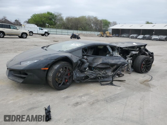 2019 Lamborghini Huracan z VIN ZHWUC2ZF3KLA11551, wystawiony jako Copart lot #45442774 z przebiegiem Nie podano mil oraz Nie do naprawy • Non repairable. Historia ofert i sprzedaży dostępna na DreamBid. Obrazek 1.