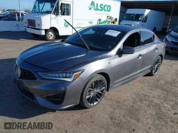 2020 Acura ILX w/Premium/A-SPEC Pkg with VIN 19UDE2F8XLA007016, listed as a IAAI auction lot 41598129 with 44,979 mi miles. Bid and sale history available at carsss.com. Image 2.