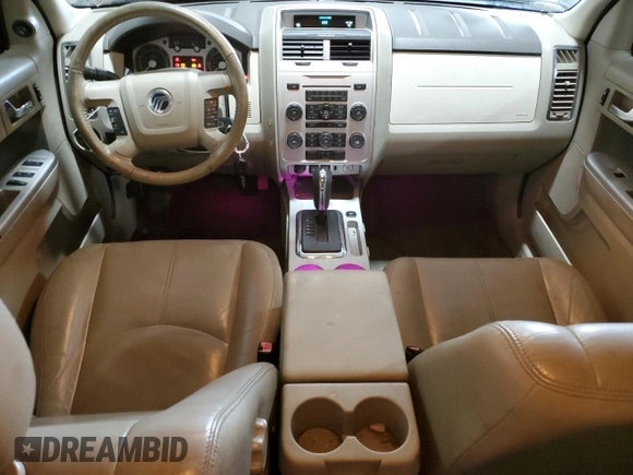 2009 Mercury Mariner Premier with VIN 4M2CU97G39KJ24459, listed as a Copart auction lot 83041574 with 123,437 mi miles and Salvage Title. Bid and sale history available at carsss.com. Image 8.