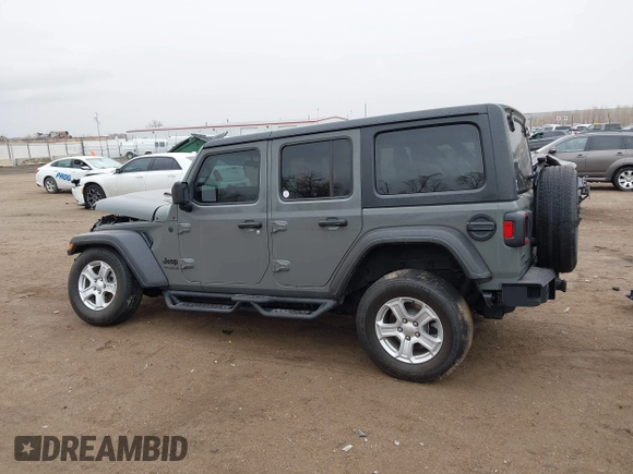 2022 Jeep Wrangler Unlimited Willys Sport with VIN 1C4HJXDM7NW151427, listed as a IAAI auction lot 41714749 with 39,130 mi miles and . Bid and sale history available at DreamBid. Image 14.