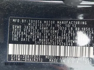 2014 Toyota Corolla L with VIN 5YFBURHE6EP026648, listed as a IAAI auction lot 41894683 with 167,642 mi miles and . Bid and sale history available at DreamBid. Image 9.