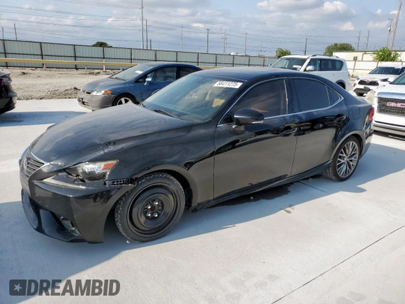 2014 Lexus IS 250 with VIN JTHBF1D27E5031814, listed as a Copart auction lot 58411275 with 134,491 mi miles and Salvage title. Bid and sale history available at DreamBid. Image 1.
