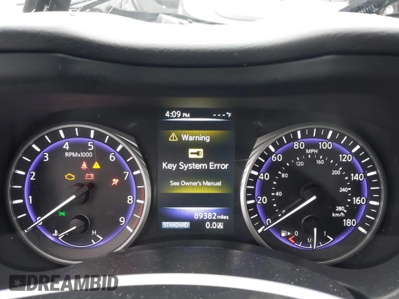 2015 Infiniti Q50 Premium with VIN JN1BV7AR1FM405854, listed as a IAAI auction lot 41516401 with 89,382 mi miles and . Bid and sale history available at DreamBid. Image 7.