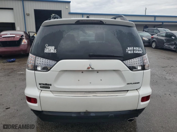 2010 Mitsubishi Outlander SE with VIN JA4AS3AW3AZ006837, listed as a Copart auction lot 83520134 with 91,672 mi miles and Salvage Title. Bid and sale history available at carsss.com. Image 6.