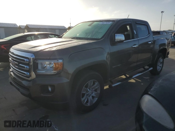 2017 GMC Canyon 2WD SLE with VIN 1GTG5CEA9H1176098, listed as a Copart auction lot 76577424 with 89,220 mi miles and Salvage Title. Bid and sale history available at carsss.com. Image 1.