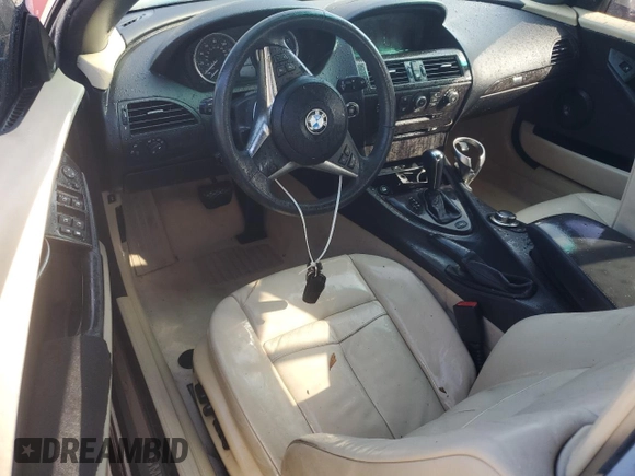 2007 BMW 6 Series 650i with VIN WBAEK13567CN80454, listed as a Copart auction lot 75070664 with 32,610 mi miles and Salvage Title. Bid and sale history available at carsss.com. Image 8.