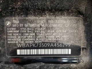 2009 BMW 3 Series 328i xDrive z VIN WBAPK73509A456299, wystawiony jako Copart lot #61068735 z przebiegiem 164 952 mil mil oraz Czysty tytuł • Clean title. Historia ofert i sprzedaży dostępna na DreamBid. Obrazek 13.