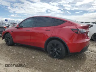 2020 Tesla Model Y Long Range with VIN 5YJYGDEE1LF009967, listed as a Copart auction lot 49920385 with Not Provided miles and Salvage Title. Bid and sale history available at DreamBid. Image 2.