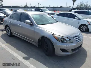 2012 Hyundai Genesis 5.0L with VIN KMHGC4DH4CU185501, listed as a IAAI auction lot 41939420 with 146,409 mi miles. Bid and sale history available at carsss.com. Image 1.