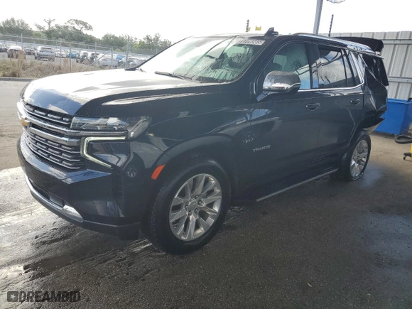 2023 Chevrolet Tahoe Premier with VIN 1GNSKSKDXPR470760, listed as a Copart auction lot 51776565 with 54,289 mi miles and Clean Title. Bid and sale history available at carsss.com. Image 1.