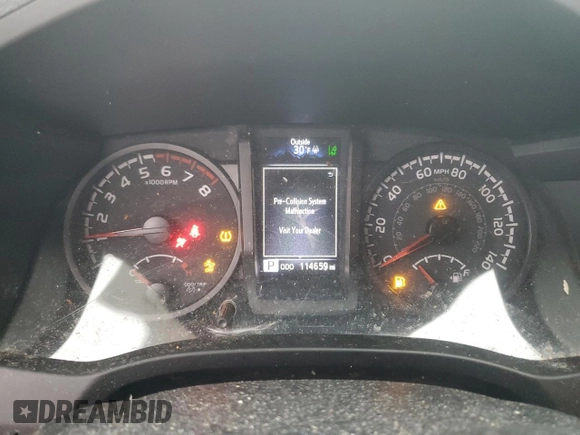 2021 Toyota Tacoma SR with VIN 3TYRX5GN9MT015377, listed as a Copart auction lot 41599895 with 114,659 mi miles and Salvage title. Bid and sale history available at DreamBid. Image 9.