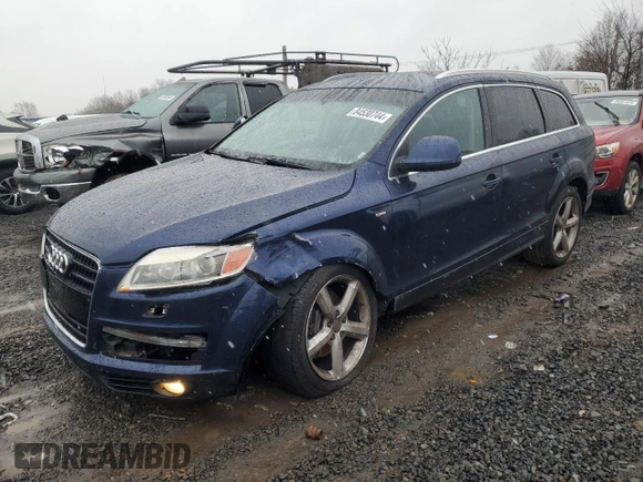 2009 Audi Q7 Premium Plus with VIN WA1EY74L49D001289, listed as a Copart auction lot 84530744 with 123,937 mi miles and Salvage title. Bid and sale history available at DreamBid. Image 1.