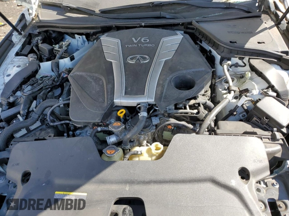 2017 Infiniti Q50 Red Sport 400 with VIN JN1FV7AR9HM870161, listed as a Copart auction lot 48852795 with 68,890 mi miles and Salvage title. Bid and sale history available at DreamBid. Image 11.