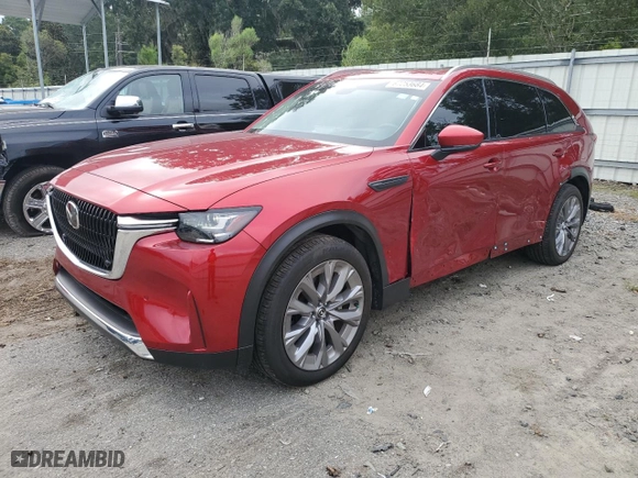 2024 Mazda CX-90 3.3 Turbo Premium with VIN JM3KKDHD6R1118599, listed as a Copart auction lot 67253684 with 12,803 mi miles and Salvage Title. Bid and sale history available at carsss.com. Image 1.