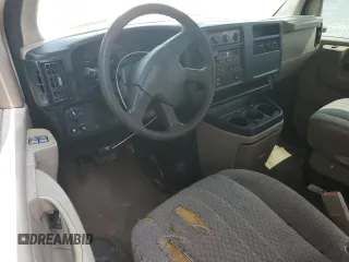 2007 Chevrolet Express Passenger with VIN 1GAHG39U671156658, listed as a Copart auction lot 59565575 with 158,012 mi miles and Salvage title. Bid and sale history available at DreamBid. Image 8.