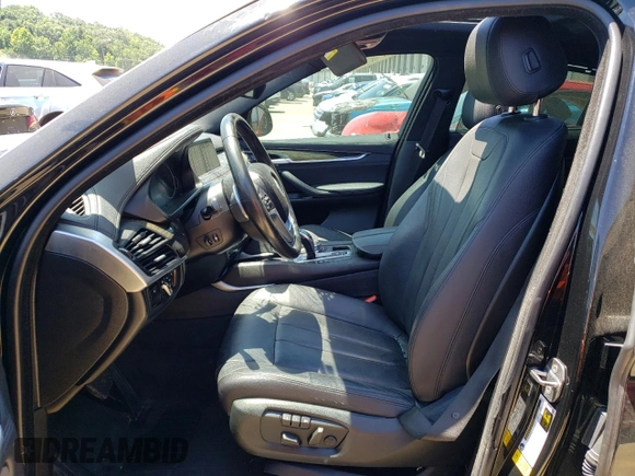 2017 BMW X6 sDrive35i with VIN 5UXKU0C33H0F99864, listed as a Copart auction lot 58706734 with 0 mi miles and Non Repairable. Bid and sale history available at carsss.com. Image 7.