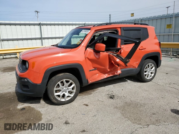 2018 Jeep Renegade Latitude с VIN ZACCJBBB6JPH88976, выставлен на аукционе Copart как лот 53188055 с пробегом 68 259 миль миль и Списание • Salvage title. История ставок и продаж доступна на DreamBid. Изображение 1.