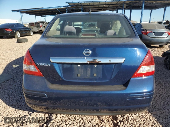 2008 Nissan Versa 1.8 S with VIN 3N1BC11E78L385445, listed as a Copart auction lot 44323285 with 79,185 mi miles and Salvage Title. Bid and sale history available at carsss.com. Image 6.