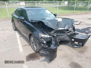 2014 Lexus IS 250 with VIN JTHCF1D2XE5007513, listed as a IAAI auction lot 42480606 with 77,555 mi miles and . Bid and sale history available at DreamBid. Image 1.