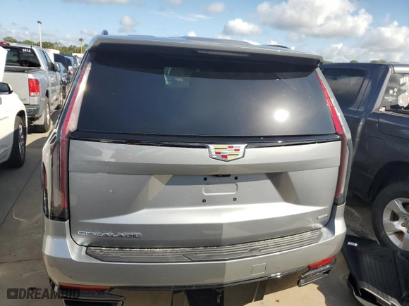 2023 Cadillac Escalade 4WD Sport Platinum with VIN 1GYS4GKL3PR556736, listed as a Copart auction lot 74287414 with 9,681 mi miles and Non Repairable. Bid and sale history available at carsss.com. Image 6.