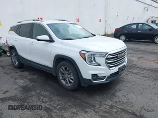 2023 GMC Terrain SLT with VIN 3GKALVEG9PL181051, listed as a IAAI auction lot 41871295 with 51,402 mi miles and . Bid and sale history available at carsss.com. Image 1.