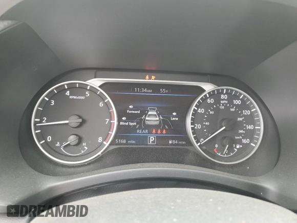 2024 Nissan Sentra SV with VIN 3N1AB8CV3RY381434, listed as a Copart auction lot 88574265 with 5,168 mi miles and Salvage Title. Bid and sale history available at DreamBid. Image 9.
