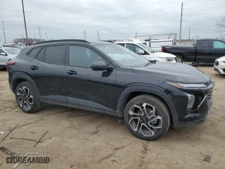 2025 Chevrolet Trax 2RS with VIN KL77LJEP4SC137152, listed as a Copart auction lot 47768905 with 4,663 mi miles and Salvage Title. Bid and sale history available at carsss.com. Image 4.