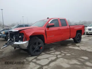 2018 Chevrolet Silverado 1500 LT with VIN 1GCVKREC5JZ325988, listed as a Copart auction lot 52478535 with 57,258 mi miles and Salvage Title. Bid and sale history available at DreamBid. Image 1.