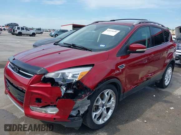 2013 Ford Escape Titanium with VIN 1FMCU0J98DUC93235, listed as a IAAI auction lot 42253289 with 107,030 mi miles and . Bid and sale history available at DreamBid. Image 6.