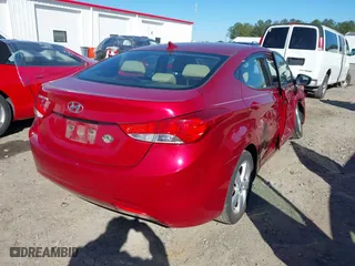 2012 Hyundai Elantra GLS with VIN KMHDH4AE8CU417385, listed as a IAAI auction lot 41866598 with 131,355 mi miles. Bid and sale history available at carsss.com. Image 4.