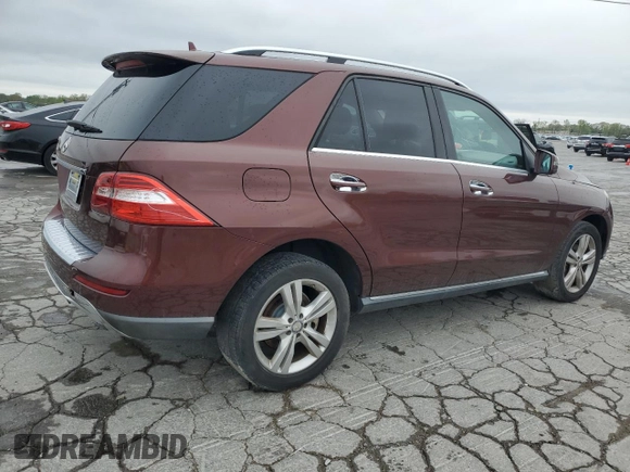 2013 Mercedes-Benz M 350 with VIN 4JGDA5JB4DA256763, listed as a Copart auction lot 51978225 with 153,819 mi miles and Clean Title. Bid and sale history available at DreamBid. Image 3.